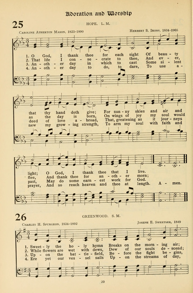 Hymns for the Living Age page 20