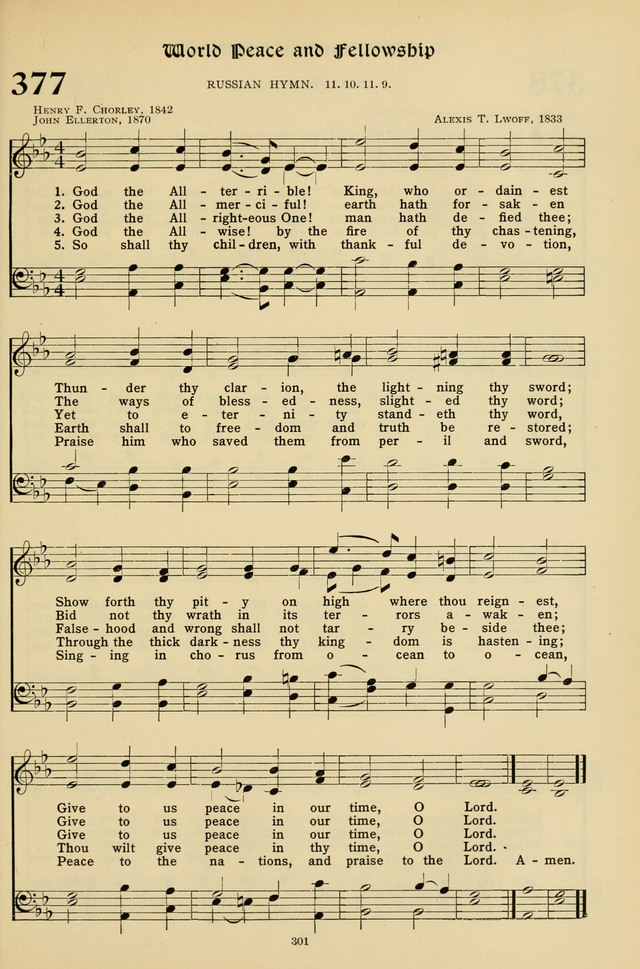 Hymns for the Living Age page 301