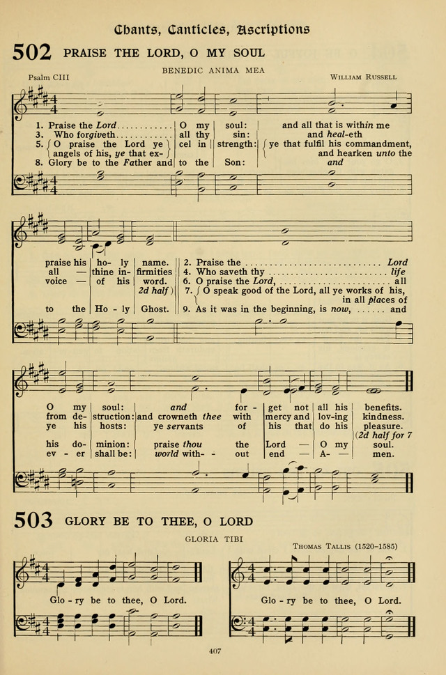 Hymns for the Living Age page 407