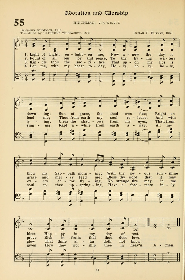 Hymns for the Living Age page 44