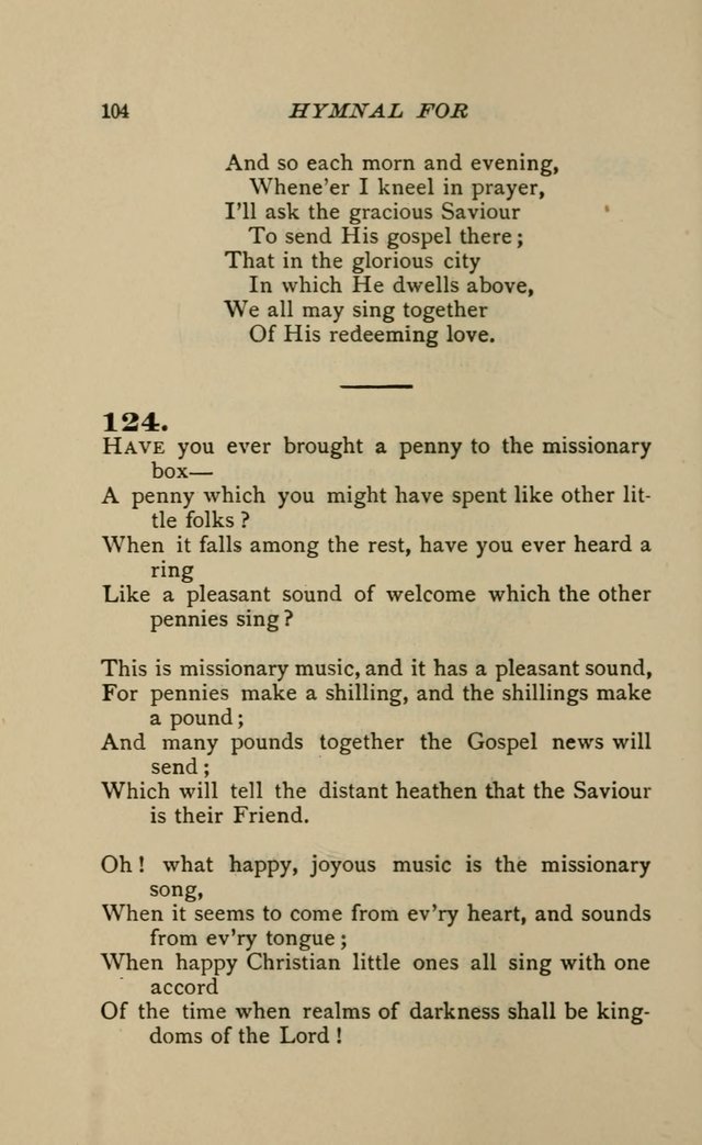Hymnal for Primary Classes: a collection of hymns and tunes, recitations and exercises, being a manual for primary Sunday-schools (Words ed.) page 101