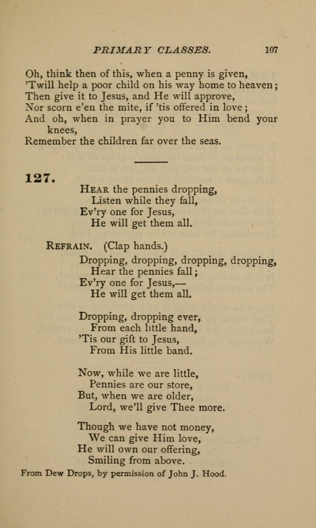 Hymnal for Primary Classes: a collection of hymns and tunes, recitations and exercises, being a manual for primary Sunday-schools (Words ed.) page 104