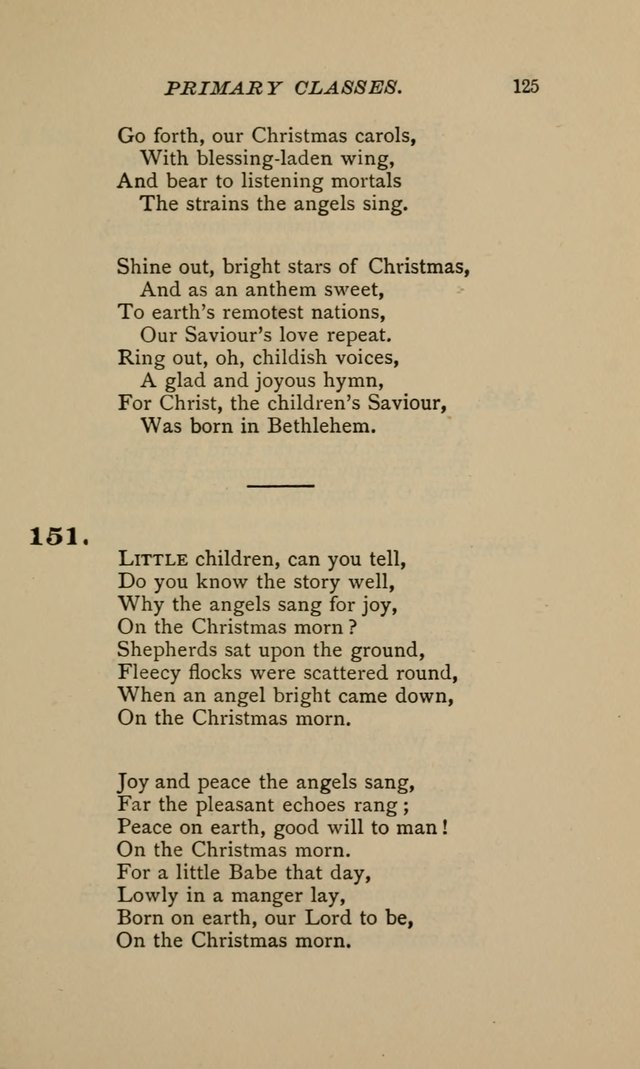 Hymnal for Primary Classes: a collection of hymns and tunes, recitations and exercises, being a manual for primary Sunday-schools (Words ed.) page 122