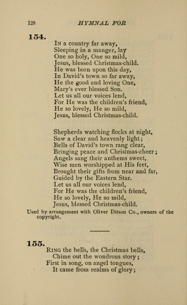 Hymnal for Primary Classes: a collection of hymns and tunes, recitations and exercises, being a manual for primary Sunday-schools (Words ed.) page 125