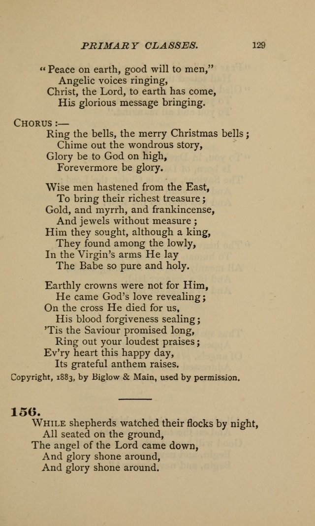 Hymnal for Primary Classes: a collection of hymns and tunes, recitations and exercises, being a manual for primary Sunday-schools (Words ed.) page 126