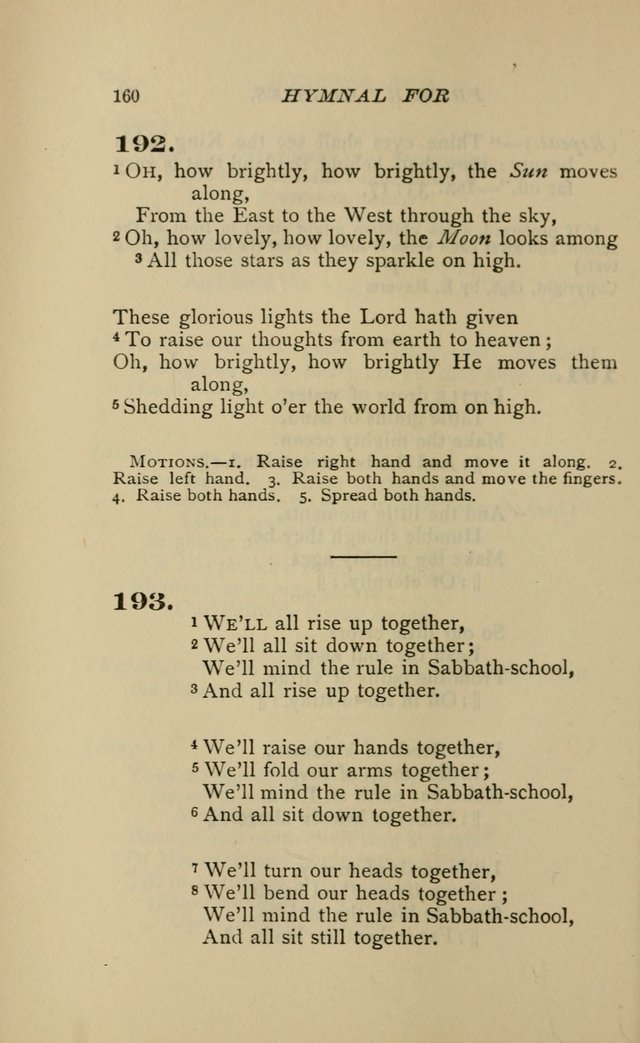 Hymnal for Primary Classes: a collection of hymns and tunes, recitations and exercises, being a manual for primary Sunday-schools (Words ed.) page 157