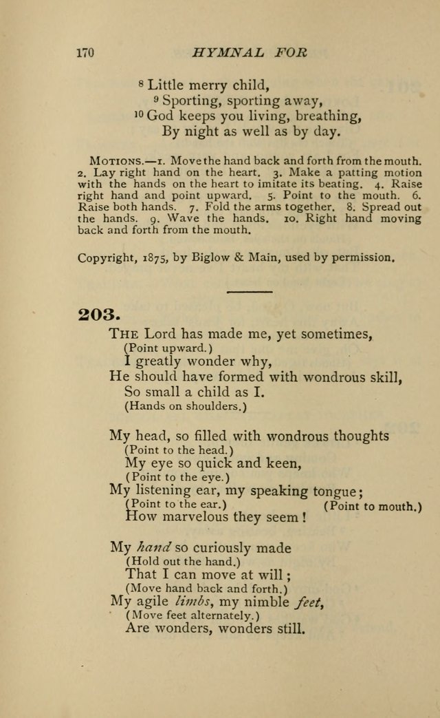 Hymnal for Primary Classes: a collection of hymns and tunes, recitations and exercises, being a manual for primary Sunday-schools (Words ed.) page 167