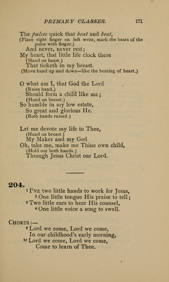 Hymnal for Primary Classes: a collection of hymns and tunes, recitations and exercises, being a manual for primary Sunday-schools (Words ed.) page 168