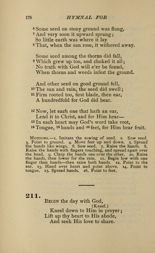 Hymnal for Primary Classes: a collection of hymns and tunes, recitations and exercises, being a manual for primary Sunday-schools (Words ed.) page 175