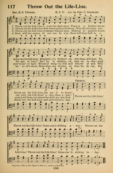 Hymnal for Primary Classes: a collection of hymns and tunes, recitations and exercises, being a manual for primary Sunday-schools (With Tunes)) page 109