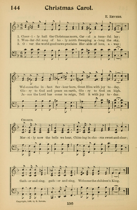 Hymnal for Primary Classes: a collection of hymns and tunes, recitations and exercises, being a manual for primary Sunday-schools (With Tunes)) page 136