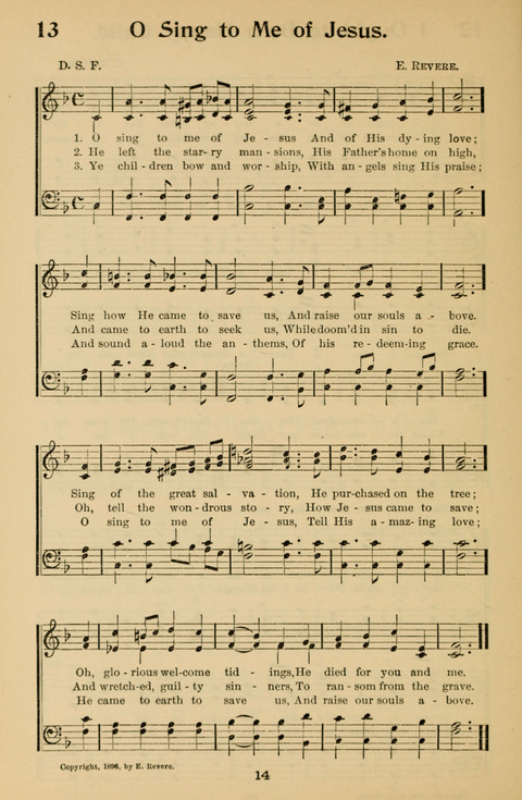 Hymnal for Primary Classes: a collection of hymns and tunes, recitations and exercises, being a manual for primary Sunday-schools (With Tunes)) page 14