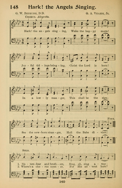Hymnal for Primary Classes: a collection of hymns and tunes, recitations and exercises, being a manual for primary Sunday-schools (With Tunes)) page 140