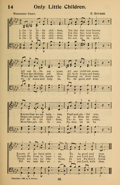 Hymnal for Primary Classes: a collection of hymns and tunes, recitations and exercises, being a manual for primary Sunday-schools (With Tunes)) page 15