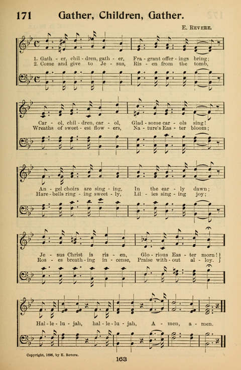 Hymnal for Primary Classes: a collection of hymns and tunes, recitations and exercises, being a manual for primary Sunday-schools (With Tunes)) page 165