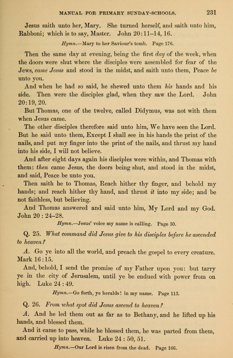 Hymnal for Primary Classes: a collection of hymns and tunes, recitations and exercises, being a manual for primary Sunday-schools (With Tunes)) page 233