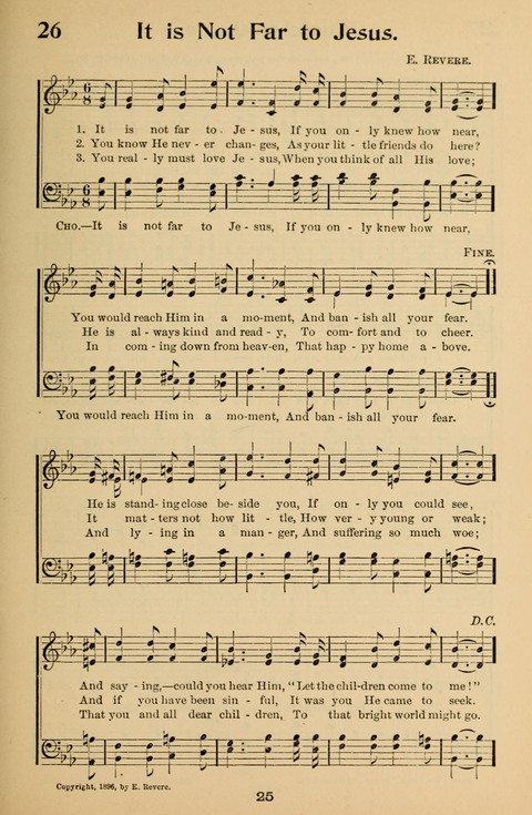 Hymnal for Primary Classes: a collection of hymns and tunes, recitations and exercises, being a manual for primary Sunday-schools (With Tunes)) page 25