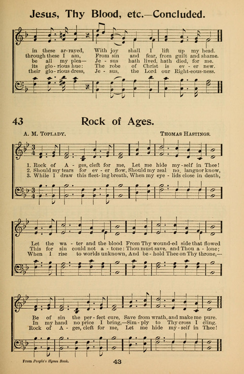 Hymnal for Primary Classes: a collection of hymns and tunes, recitations and exercises, being a manual for primary Sunday-schools (With Tunes)) page 43