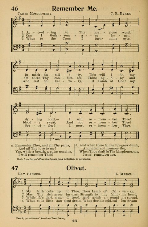 Hymnal for Primary Classes: a collection of hymns and tunes, recitations and exercises, being a manual for primary Sunday-schools (With Tunes)) page 46