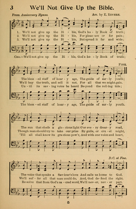 Hymnal for Primary Classes: a collection of hymns and tunes, recitations and exercises, being a manual for primary Sunday-schools (With Tunes)) page 5