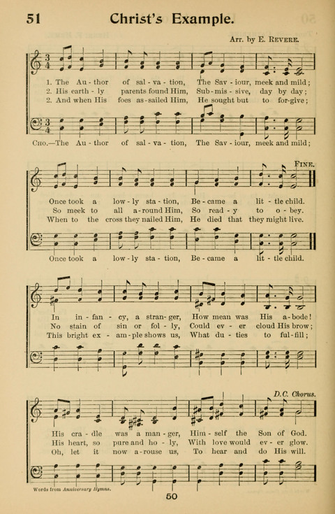 Hymnal for Primary Classes: a collection of hymns and tunes, recitations and exercises, being a manual for primary Sunday-schools (With Tunes)) page 50