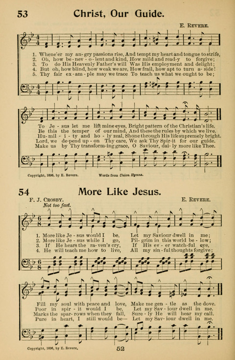 Hymnal for Primary Classes: a collection of hymns and tunes, recitations and exercises, being a manual for primary Sunday-schools (With Tunes)) page 52