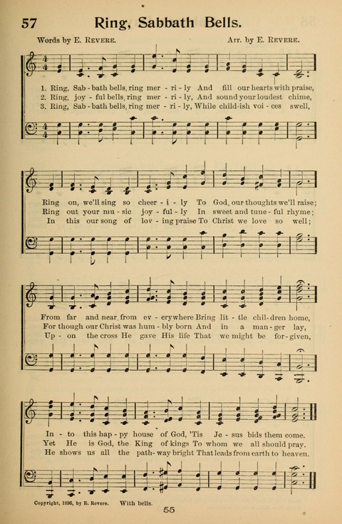 Hymnal for Primary Classes: a collection of hymns and tunes, recitations and exercises, being a manual for primary Sunday-schools (With Tunes)) page 55