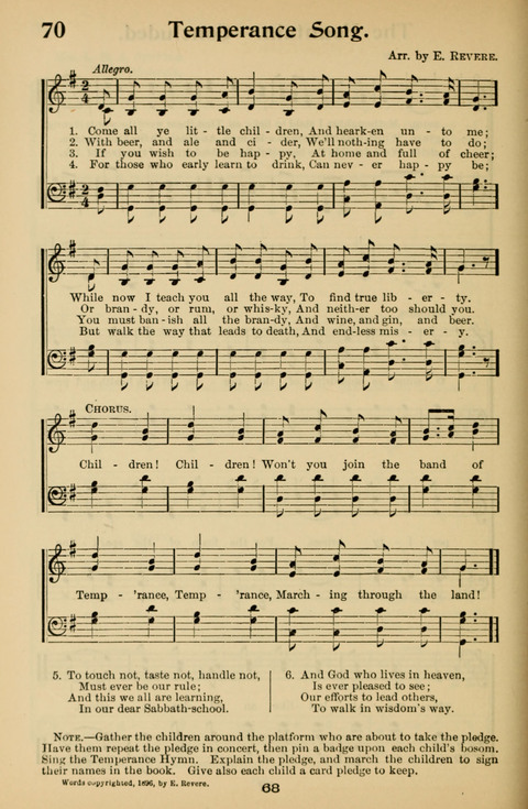 Hymnal for Primary Classes: a collection of hymns and tunes, recitations and exercises, being a manual for primary Sunday-schools (With Tunes)) page 68