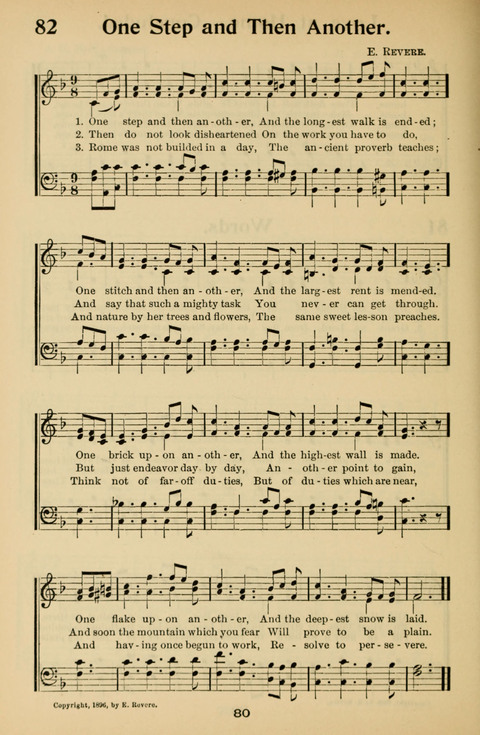 Hymnal for Primary Classes: a collection of hymns and tunes, recitations and exercises, being a manual for primary Sunday-schools (With Tunes)) page 80