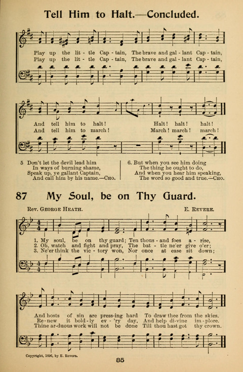 Hymnal for Primary Classes: a collection of hymns and tunes, recitations and exercises, being a manual for primary Sunday-schools (With Tunes)) page 85