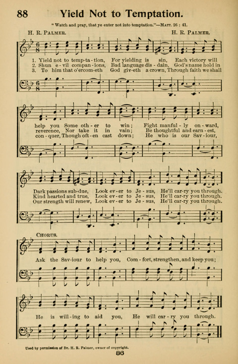Hymnal for Primary Classes: a collection of hymns and tunes, recitations and exercises, being a manual for primary Sunday-schools (With Tunes)) page 86