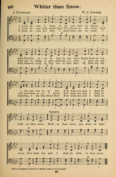 Hymnal for Primary Classes: a collection of hymns and tunes, recitations and exercises, being a manual for primary Sunday-schools (With Tunes)) page 91