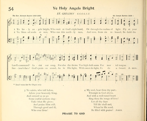 The Hymnal for Schools page 62