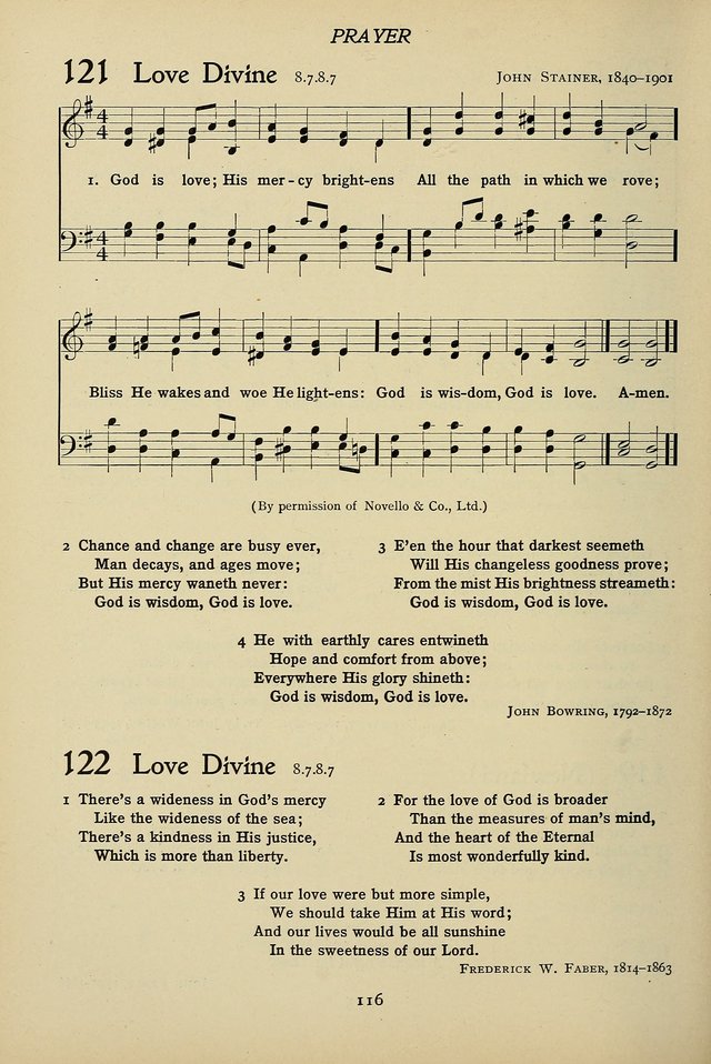 Hymns for Schools and Colleges page 116
