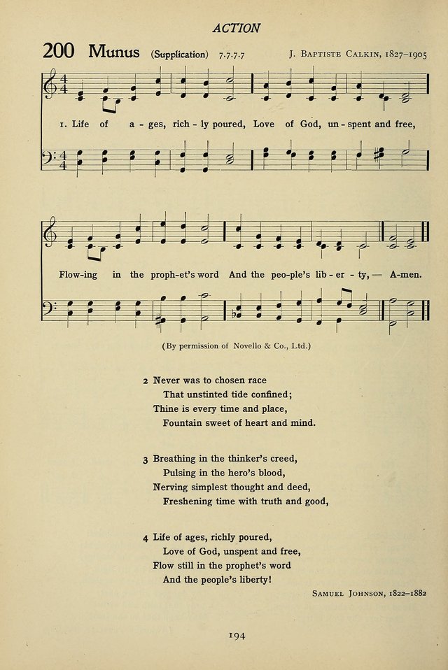 Hymns for Schools and Colleges page 194