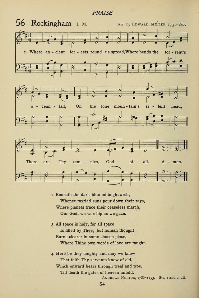 Hymns for Schools and Colleges page 54