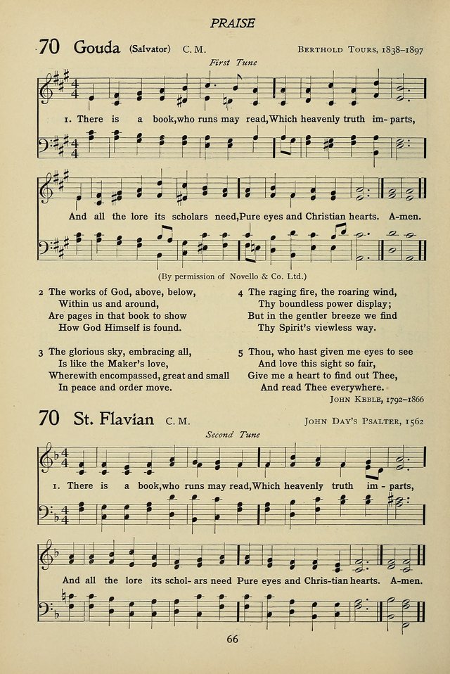 Hymns for Schools and Colleges page 66
