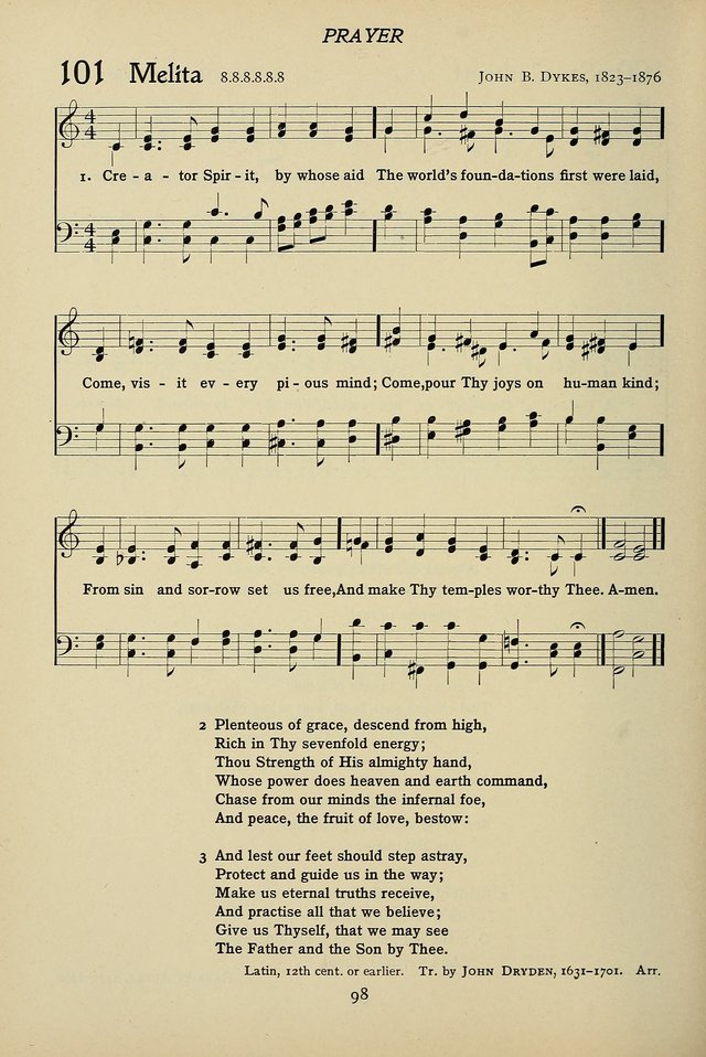 Hymns for Schools and Colleges page 98