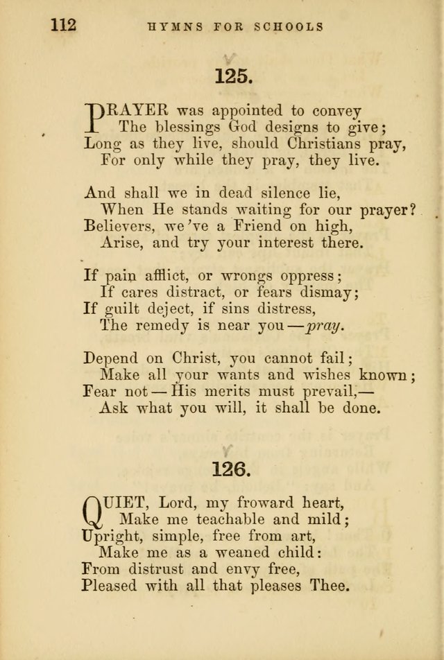 Hymns for Schools and Families page 112
