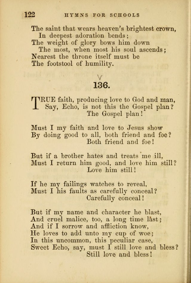 Hymns for Schools and Families page 122
