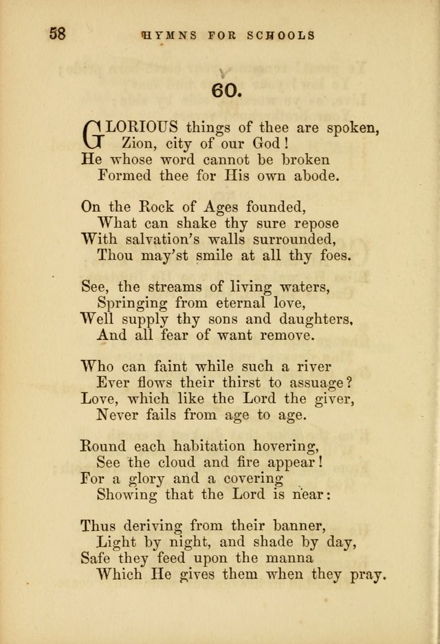 Hymns for Schools and Families page 58