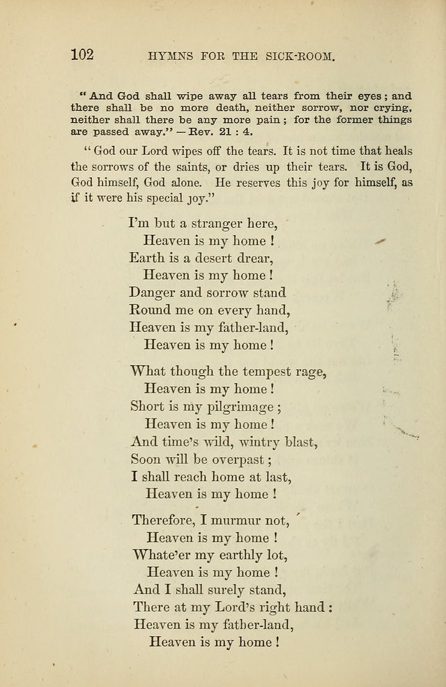 Hymns for the Sick-Room page 102