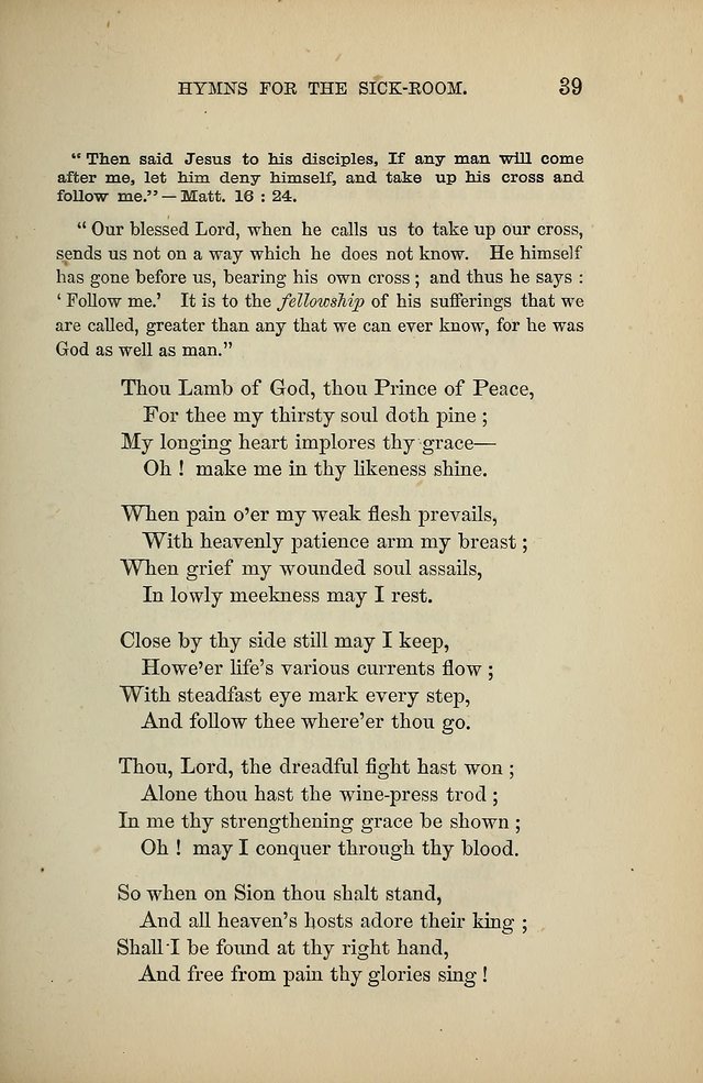 Hymns for the Sick-Room page 39