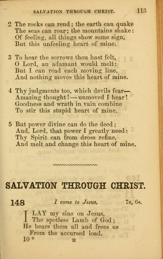 Hymns for Sunday Schools page 113