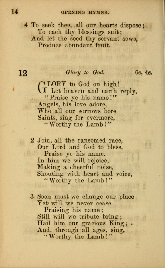 Hymns for Sunday Schools page 14