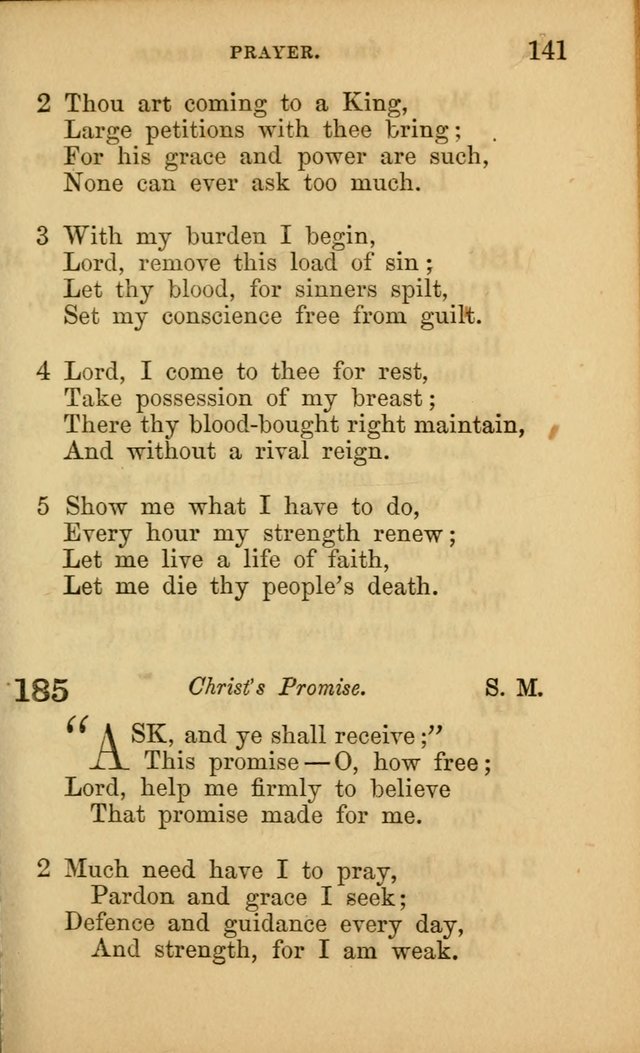 Hymns for Sunday Schools page 141
