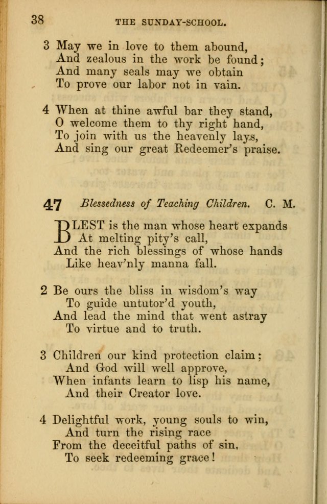 Hymns for Sunday Schools page 38