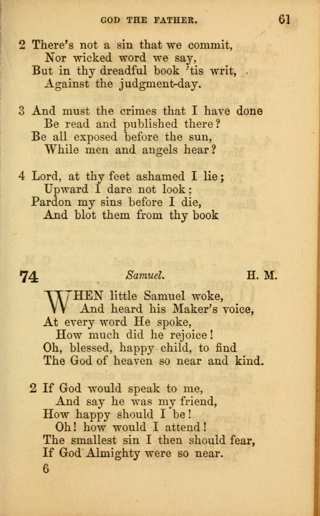 Hymns for Sunday Schools page 61