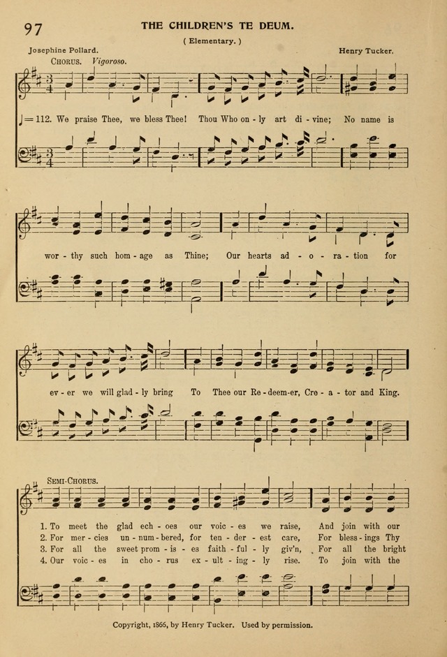 Hymnal for the Sunday School page 105