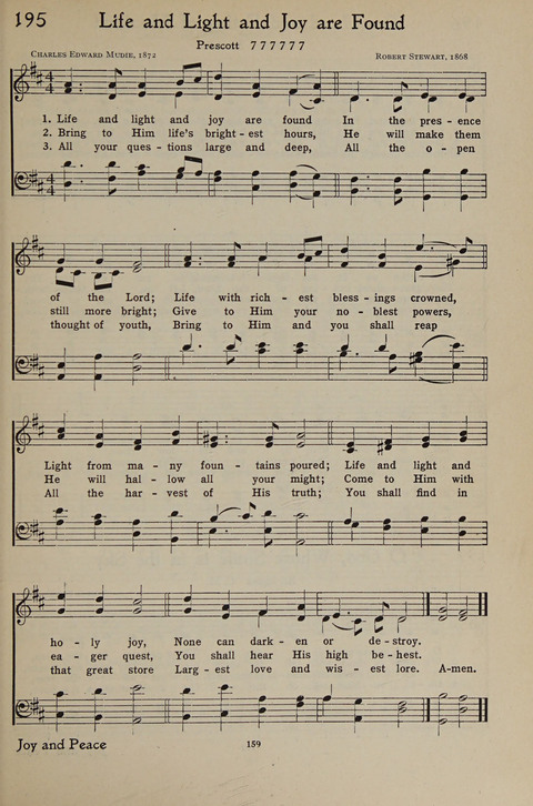 The Hymnal for Young People page 159